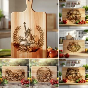 Charcuterie Board Engraving Bundle, Wonders of America, Kitchen