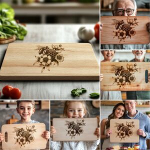 Charcuterie Board Laser Engraving Bundle, 3D Bee Hive