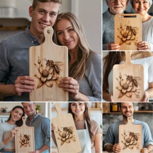 Charcuterie Board Laser Engraving Bundle, 3D Bee Hive