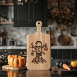 Frankenstein Charcuterie Board Laser File, Halloween Monster Tree