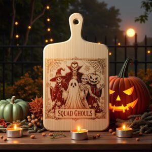 Ghost Charcuterie Board Engraving File, Halloween Party Spooky