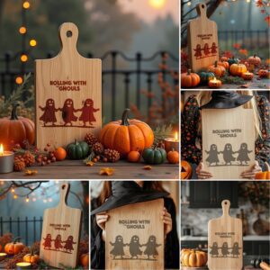 Halloween Charcuterie Board Engraving Bundle, Funny Boo Designs,