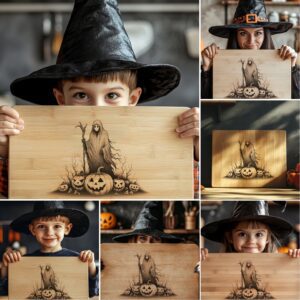 Halloween Charcuterie Board Engraving File Bundle, Spooky Party