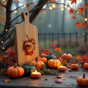 Halloween Charcuterie Board Engraving File, Eyeball Apple, Twisted
