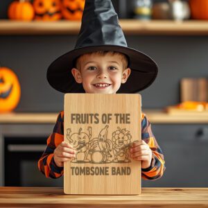 Halloween Charcuterie Board Engraving File, Funny Zombie Fruit