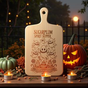 Halloween Charcuterie Board Engraving File, Spooky Party Platter