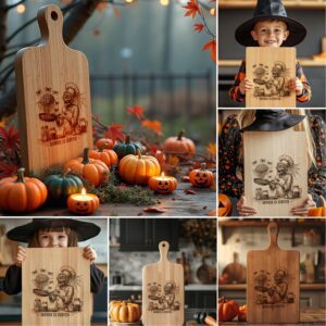 Halloween Charcuterie Board Laser Engraving File, Funny Digital
