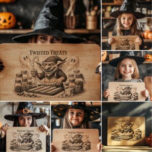 Halloween Charcuterie Board Laser Engraving File, Funny Digital