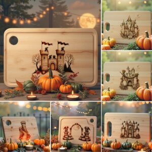 Halloween Charcuterie Board Laser Engraving File, Spooky Cheese