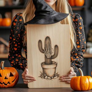Halloween Charcuterie Board Laser Engraving File, Zombie Hand