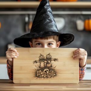 Halloween Charcuterie Board Laser File, Jack O Lantern