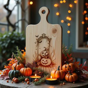 Halloween Charcuterie Board Laser File, Jack O Lantern,