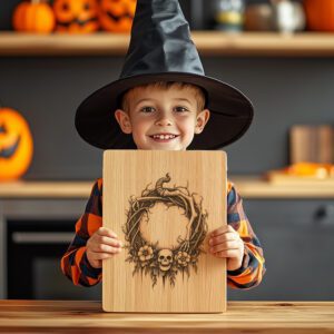 Halloween Charcuterie Board Laser File, Spooky Skeleton Vine