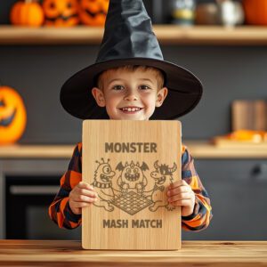 Halloween Charcuterie Engraving File, Monsters Board Game Party