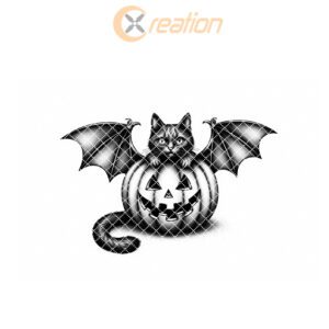 Halloween Cheese Board Engraving File, Cat Bat Pumpkin
