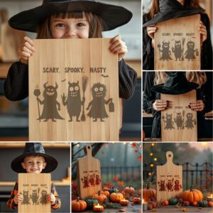 Halloween Engraving Files, Funny Charcuterie Board Designs, Spooky