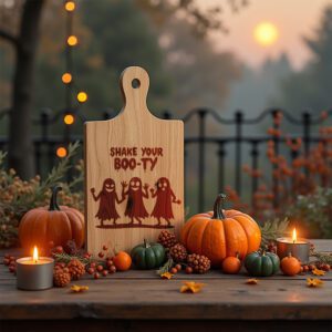 Halloween Ghost Engraving File, Dancing Ghosts Design for