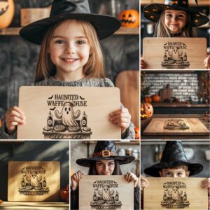 Halloween Laser Engraving File Bundle, Cute Charcuterie Board,