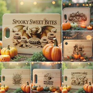 Halloween Laser Engraving File for Charcuterie Board, 6