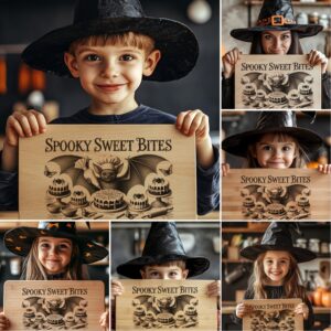 Halloween Laser Engraving File for Charcuterie Board, 6