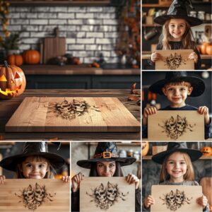Halloween Laser Engraving File for Charcuterie Boards, 6