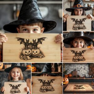 Halloween Laser Engraving File for Charcuterie Boards, 6