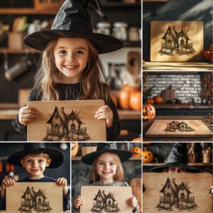 Halloween Laser Engraving File for Charcuterie Boards, 6