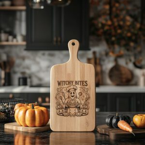 Halloween Laser Engraving File for Witch Charcuterie Board,