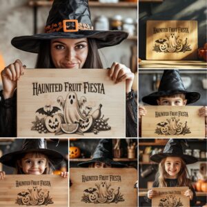 Halloween Laser Engraving File, Funny Charcuterie Board Designs,