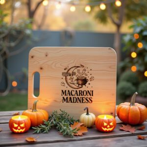 Halloween Laser Engraving File, Spooky Charcuterie Board, Moonlit