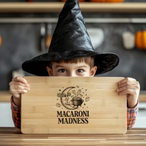Halloween Laser Engraving File, Spooky Charcuterie Board, Moonlit