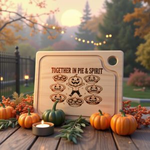 Halloween Pumpkin Charcuterie Board Laser Engraving File, Spooky