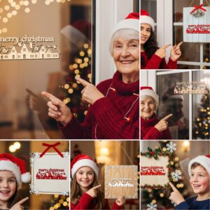 Christmas Door Hanger Bundle, 6 Laser Engraved Sign
