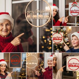 Christmas Door Hanger Bundle, Laser Files for Holiday