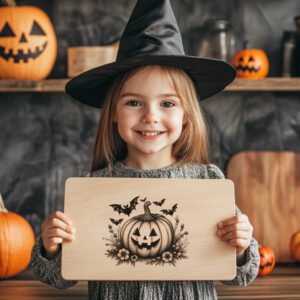 Halloween Charcuterie Laser Engraving File, Jack O Lantern