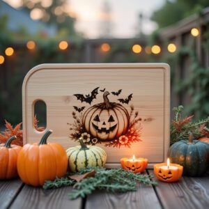 Halloween Charcuterie Laser Engraving File, Jack O Lantern