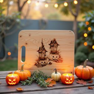 Halloween Charcuterie, Spider Lanterns Laser Engraving File, Spooky