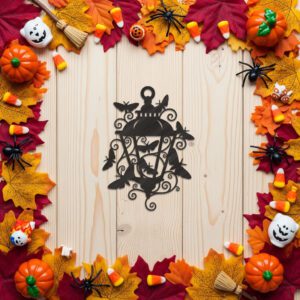 Halloween Lantern Laser File, Spooky Moth Ornament for