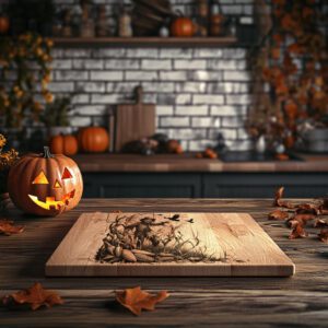 Halloween Laser Engraving File for Charcuterie Board, Bewitched