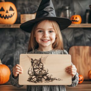Halloween Laser Engraving File, Spooky Charcuterie Board, Carnival