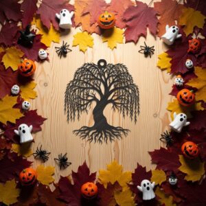 Halloween Ornament Bundle, 9 Spooky Designs for Laser