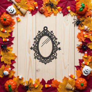 Halloween Ornament Bundle, 9 Spooky Designs for Laser