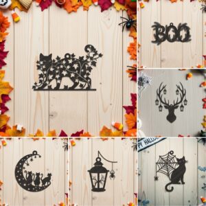 Halloween Ornament Bundle, Spooky Laser Files for DIY