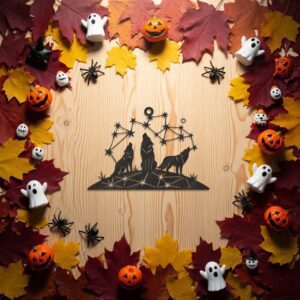 Halloween Ornament Bundle, Spooky Laser Files for DIY