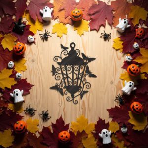 Moth Lantern Halloween Ornament Laser File, Spooky Gothic