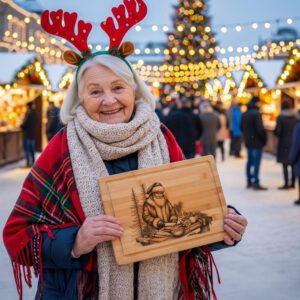 Santa Charcuterie Engraving File, Funny Christmas Board, Holiday