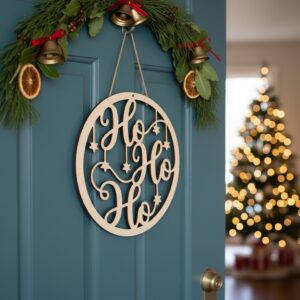 Christmas Door Hanger Bundle, 6 Festive Monogram Signs,
