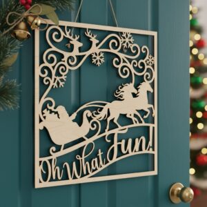 Christmas Door Hanger Bundle, 6 Monogram Designs, Holiday