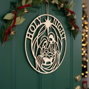 Christmas Door Hanger Bundle, 6 Monogram Designs, Holiday