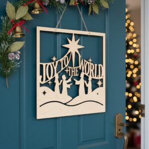 Christmas Door Hanger Bundle, 6 Monogram Designs, Welcome